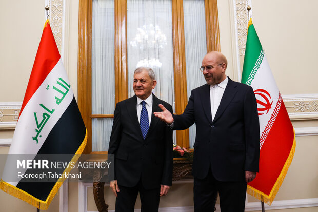 Iran's Parliamentary speaker meeting with Iraqi president