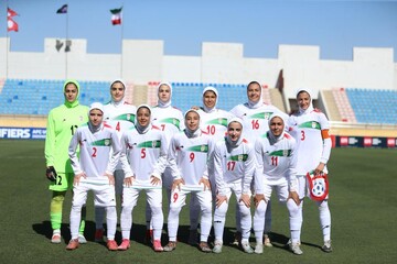 برد پرگل تیم فوتبال دختران ایران و صعود به مرحله دوم قهرمانی آسیا