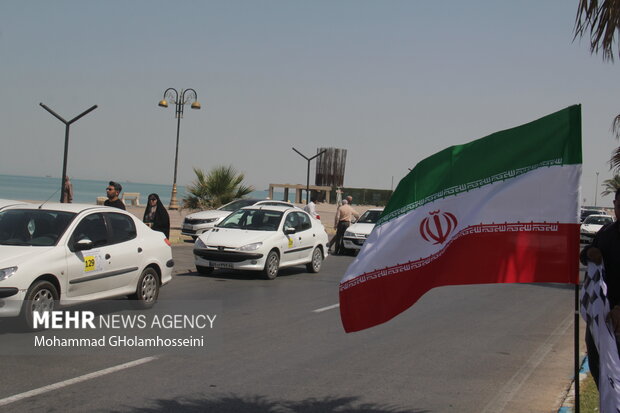 Families rally racing in Bushehr province on Persian Gulf Day