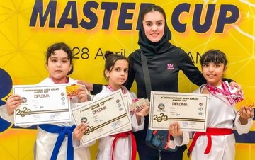 دختران بجنوردی در مسابقات بین‌المللی کاراته مستر کاپ درخشیدند