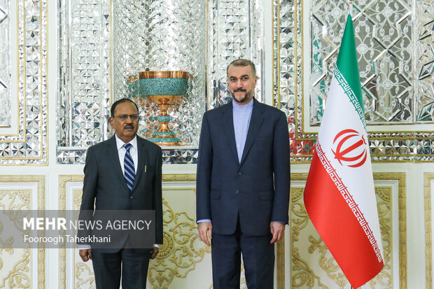 Iran FM, India top security official meeting in Tehran