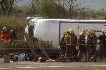 Six dead after bus overturns on Bolivian highway