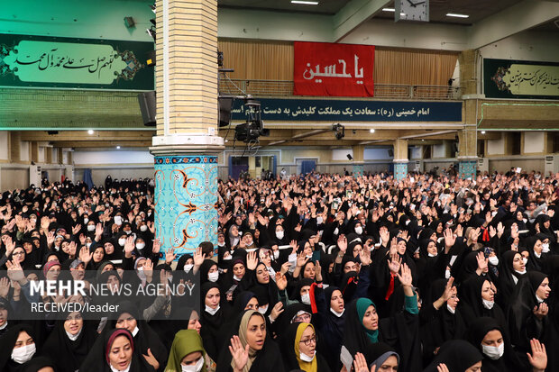 دیدار معلمان و فرهنگیان سراسر کشور با رهبر معظم انقلاب اسلامی