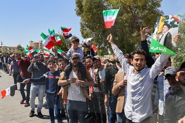استقبال شهروندان سوری از رئیس جمهور ایران