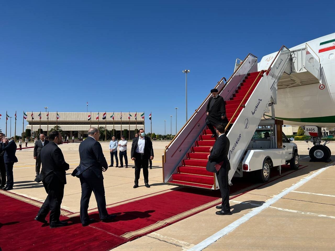 ایرانی صدر آیت اللہ رئیسی دو روزہ سرکاری دورے پر شام پہنچ گئے