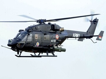 جموں و کشمیر میں بھارتی فوج کا ہیلی کاپٹر گر کر تباہ
