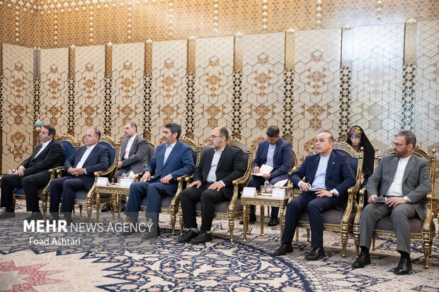دیدار رئیس مجلس شورای اسلامی با رئیس پارلمان ازبکستان 15