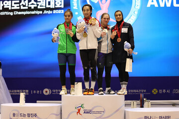 دو مدال برنز فاطمه کشاورز برای تیم ملی وزنه‌برداری ایران