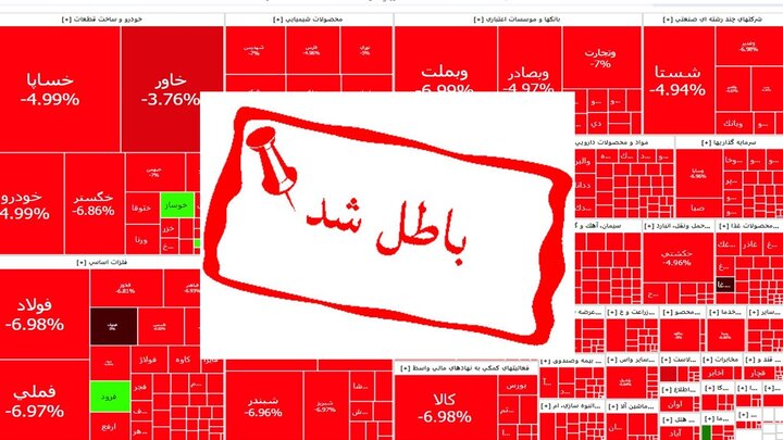 آیا معاملات امروز بورس ابطال می شود؟