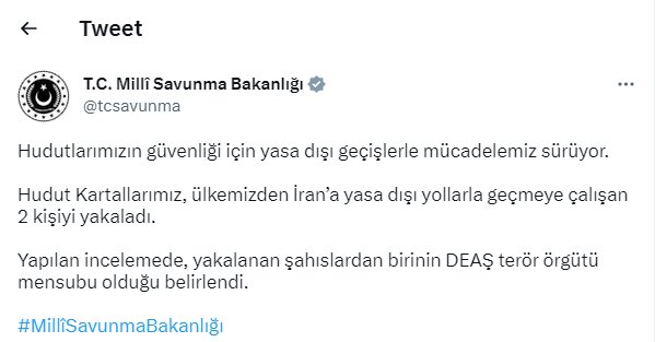ترکیه: یک داعشی پیش از ورود به ایران بازداشت شد