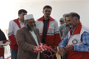 بانک امانات تجهیزات پزشکی خانه هلال روستای «بجد» افتتاح شد