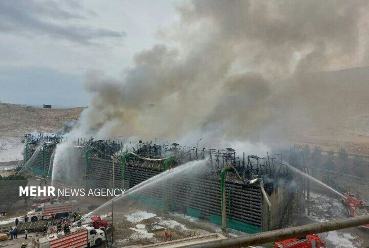 آتش‌سوزی نیروگاه اصفهان خسارت جانی نداشت