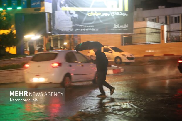 آبگرفتگی معابر در سنندج
