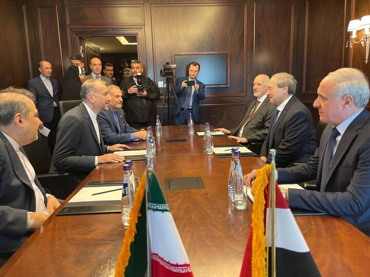 وزيرا خارجية إيران وسوريا يلتقيان في موسكو
