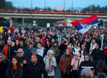 Serbian protesters demand improved security after shootings