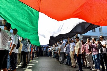 مردم مراکش در حمایت از فلسطین تجمع کردند+تصاویر