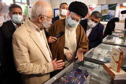 Ayatollah Khamenei visits International Book Fair