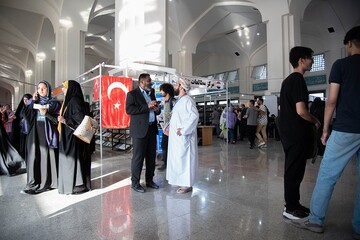Foreign political representatives visit Tehran Intl Book Fair