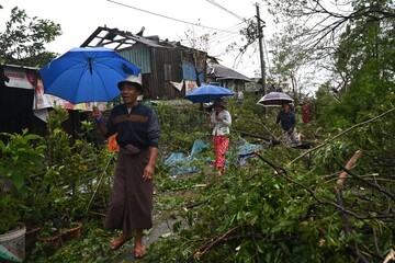 وقوع توفان قدرتمند موکا در غرب میانمار حداقل با ۶ کشته و ۷۰۰ زخمی