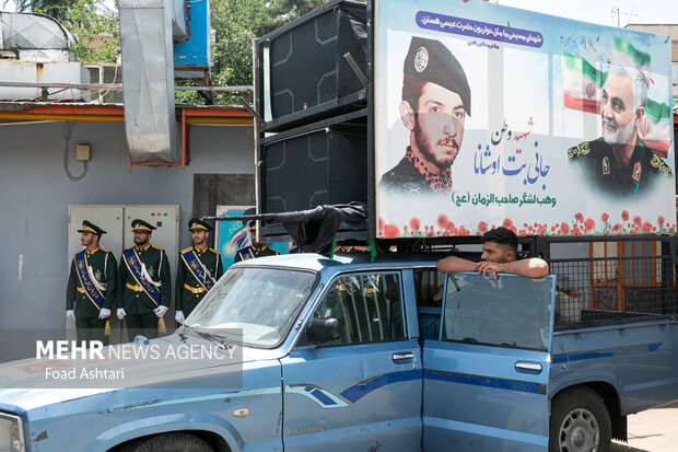 آئین گرامیداشت و تدفین پیکر مطهر شهید گمنام، دوشنبه ۲۵ اردیبهشت با حضور جمعی از خانواده‌های شهدا و مسئولین لشکری در سازمان پدافند غیرعامل کشور برگزار شد