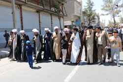 پیاده روی سادات و مردم منطقه راوند کاشان برای پاسداشت عید غدیر خم