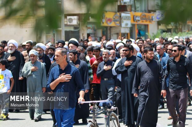 Abadan kentideki matem töreninden fotoğraflar