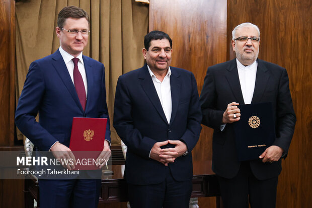 Iran's 1st VP meeting with Russian dep. PM