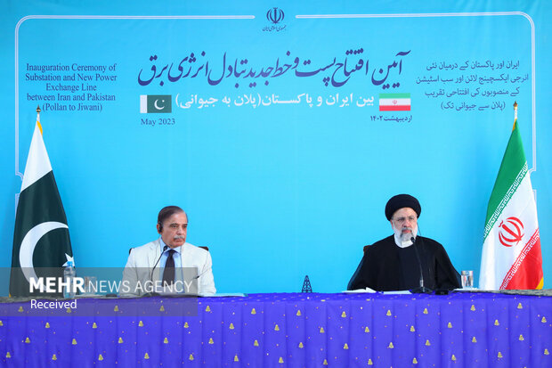 مراسم افتتاح پست و خط تبادل برق میان ایران و پاکستان