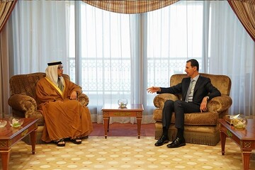 الرئيس الأسد يلتقي الشيخ منصور بن زايد آل نهيان+ صور