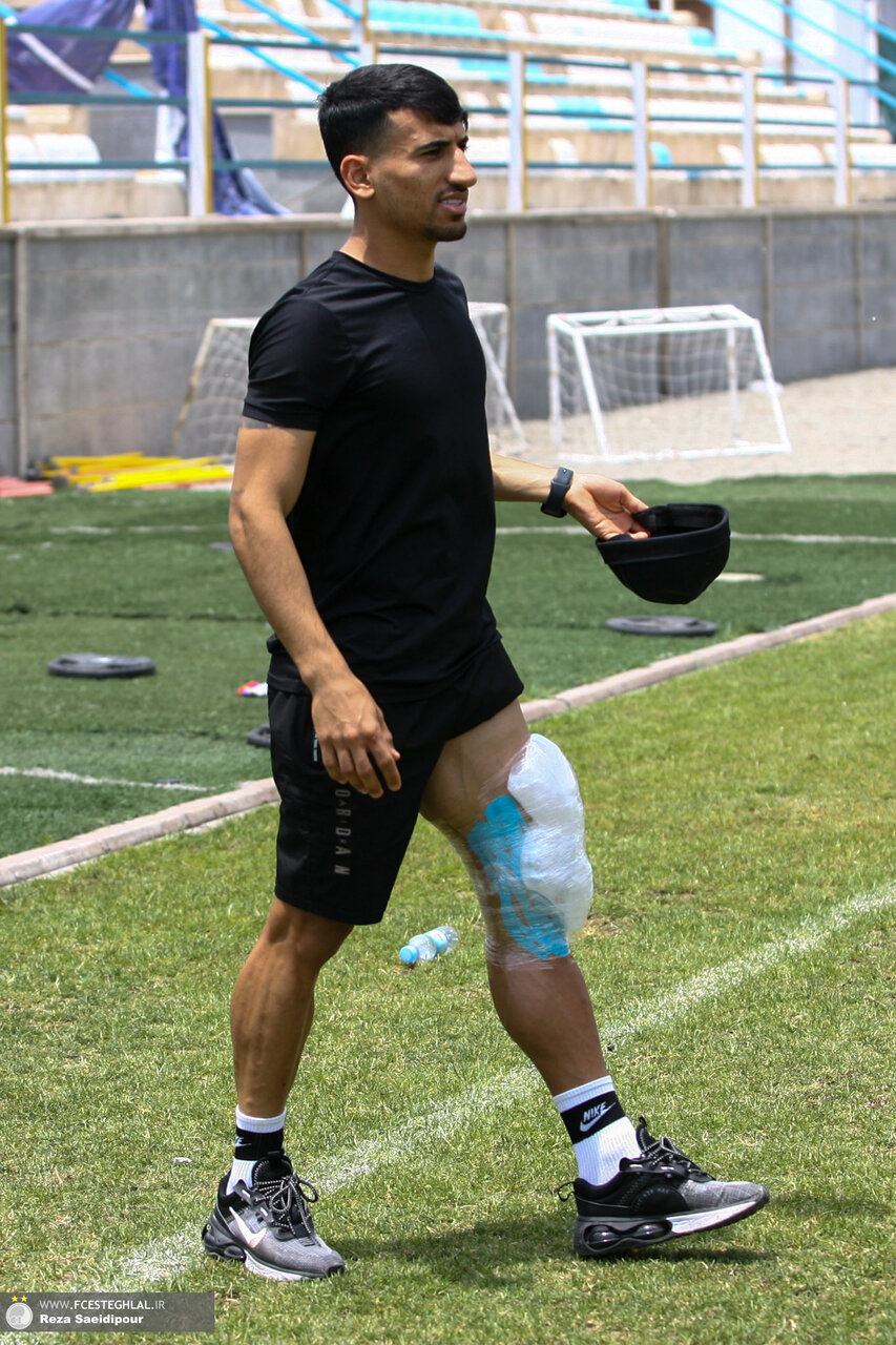 تصویری از مدافع مصدوم استقلال در تمرین/ ابهام در وضعیت حردانی