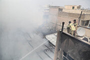 گزارش ویدئویی مهر از محل آتش‌سوزی گسترده در مشهد