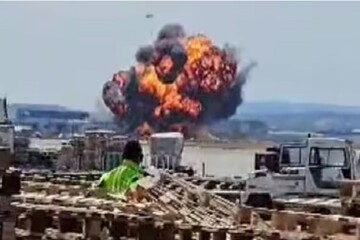 جنگنده «اف- ۱۸» در اسپانیا سقوط کرد+ فیلم