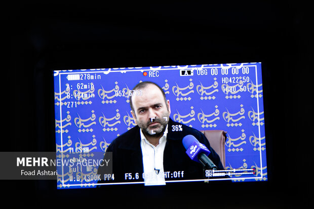  مهدی نقویان رئیس مرکز سیمافیلم در نشست خبری خود با اصحاب رسانه حضور دارد
