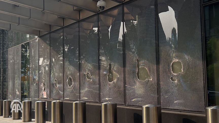 کنسولگری ترکیه در نیویورک هدف حمله قرار گرفت+ عکس