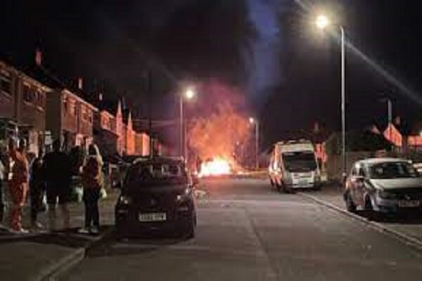 At least 12 police officers injured in riots in UK Cardiff 