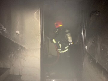 آتش‌سوزی در یکی از شعب بانک در اصفهان