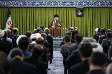 دیدار جمعی از دانشمندان صنعت هسته‌ای کشور با رهبر انقلاب اسلامی