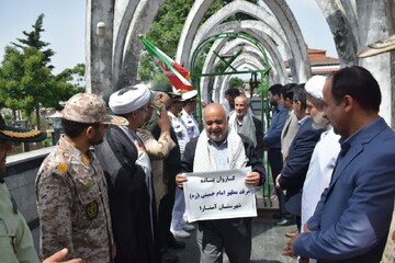 اعزام ۱۲ نفر از پیشکسوتان و جوانان آستارا به مرقد امام راحل