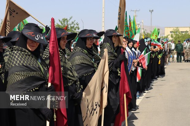 مراسم صبحگاه مشترک به مناسبت سوم خرداد در زاهدان