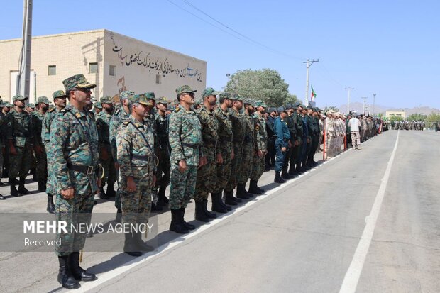 مراسم صبحگاه مشترک به مناسبت سوم خرداد در زاهدان