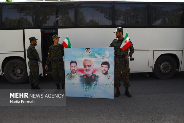 صبحگاه مشترک نیروهای مسلح به مناسبت سوم خرداد در البرز