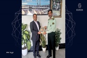 تقدیر رئیس پلیس مهاجرت و گذرنامه سازمان فراجا از بیمه تجارت نو