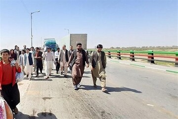 Abrisham Bridge on Iran-Afghanistan border reopend