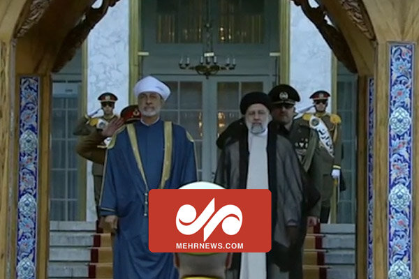 مراسم استقبال رئیس جمهور از پادشاه عمان در مجموعه سعدآباد