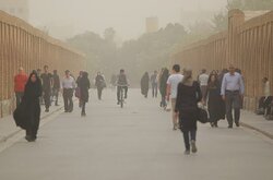هواشناسی اصفهان درباره خیزش گردوغبار هشدار سطح زرد صادر کرد