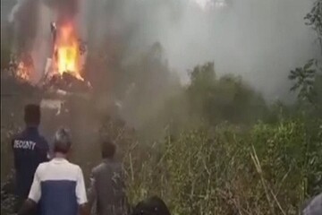 Indonesian military helicopter crew survives crashed