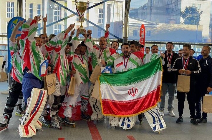 Iran roller hockey team fisnihes 2nd in Russian tournament