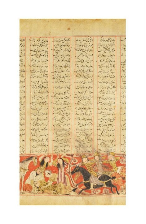 بررسی یک برگ شاهنامه که ۱۰۲ سال پیش از ایران خارج شده بود