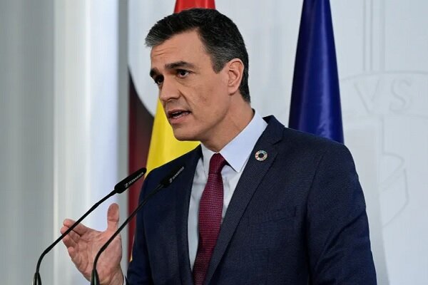 سانچز: اسپانیا برای به رسمیت شناختن کشور فلسطین تلاش خواهد کرد 