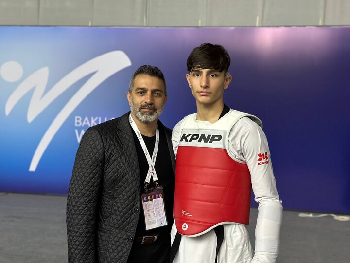 Matin Rezaei from Iran wins Bronze in world taekwondo in Baku